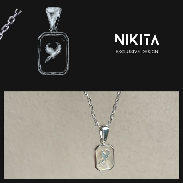 Nikita By Niki I AM REBORN - PHOENIX PENDANT NECKLACE - 18K SILVER PLATED