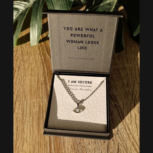 Nikita By Niki I AM SECURE - EVIL EYE PENDANT NECKLACE - SILVER