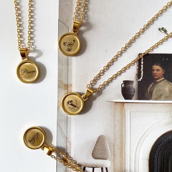 Nikita By Niki I AM SPIRITUAL - STAR SIGN PENDANT NECKLACE - 18K GOLD PLATED