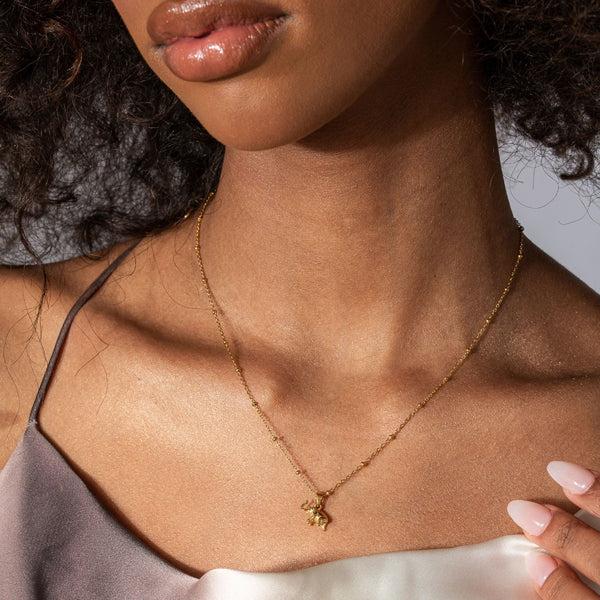 Nikita By Niki I AM STRONG - ELEPHANT PENDANT NECKLACE - 18K GOLD PLATED