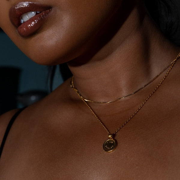 Nikita By Niki Box Chain Necklace - Gold