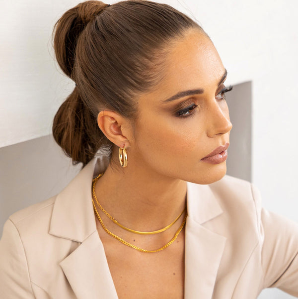 Nikita By Niki Cuban Chain Necklace - Gold