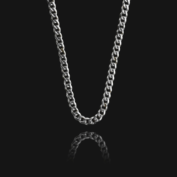 nikita by niki Cuban Chain Necklace- Silver