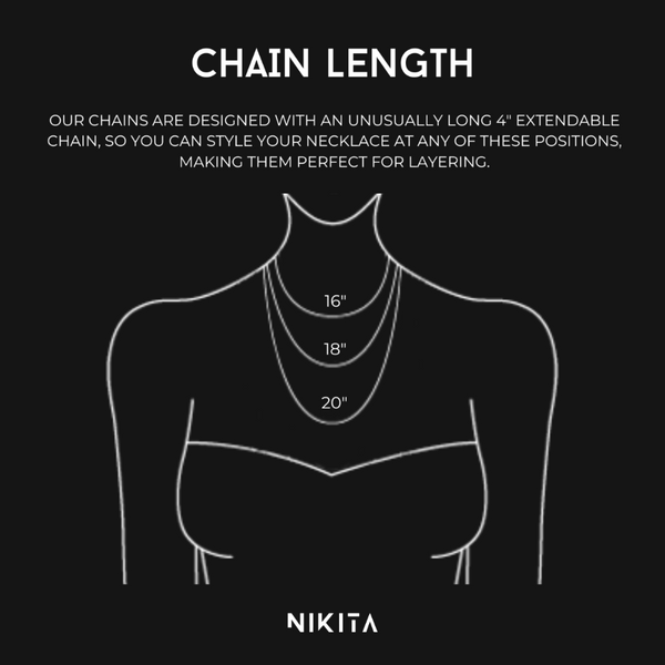 Nikita By Niki Flat Chain Necklace - Silver