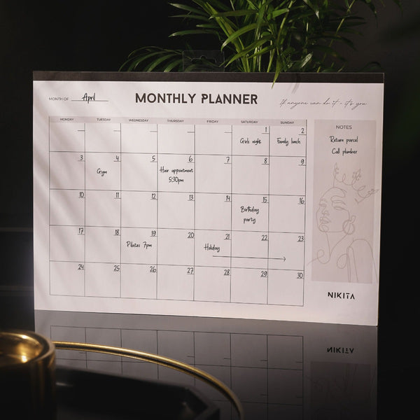 Nikita By Niki Monthly Planner Wall Calendar