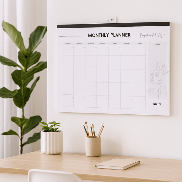 nikita by niki Monthly Planner Wall Calendar