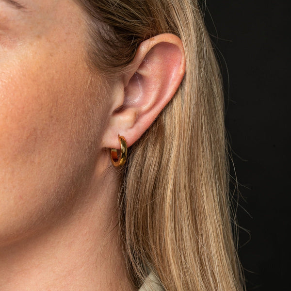 Nikita By Niki PIXI Huggie Hoop Earrings - Gold