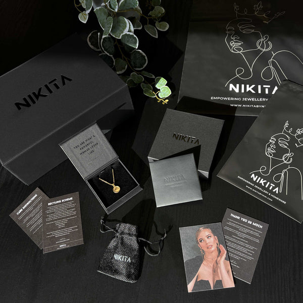 Nikita By Niki SASKIA Statement Earrings - Gold