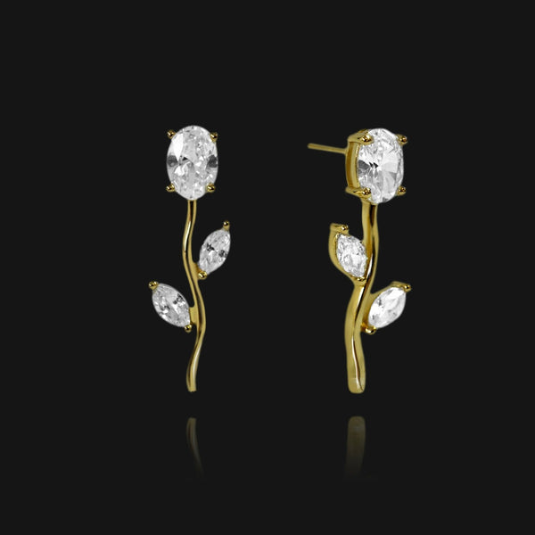 nikita by niki VALENTINA Stud Drop Earrings - Gold