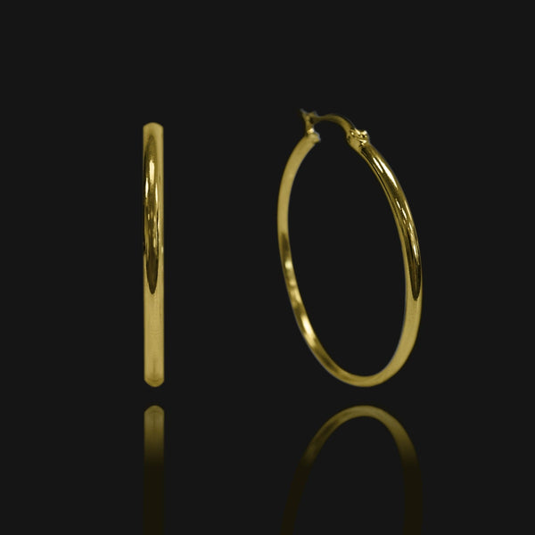 nikita by niki Venice Large Hoop Earrings - Gold