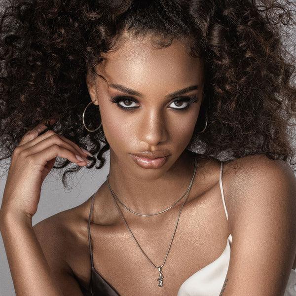 Nikita By Niki Venice Large Hoop Earrings - Silver