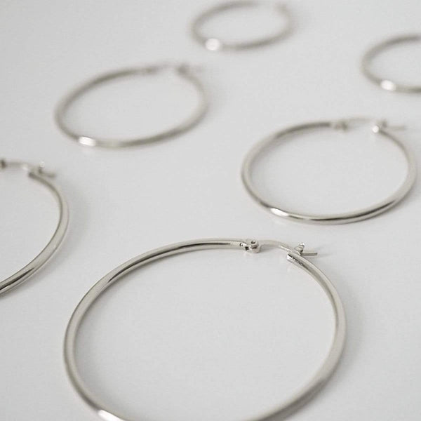 Nikita By Niki Venice Small Hoop Earrings - Silver