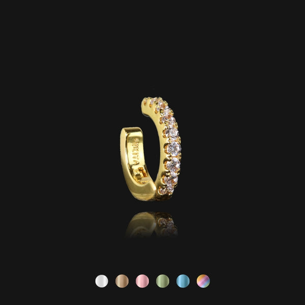 nikita by niki Rhinestone Pain-Free Hinged Ear Cuff - Gold