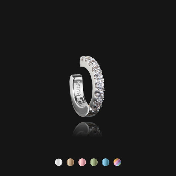 nikita by niki Rhinestone Pain-Free Hinged Ear Cuff - Silver