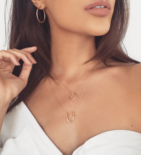 Nikita By Niki Venice Small Hoop Earrings - Rose Gold