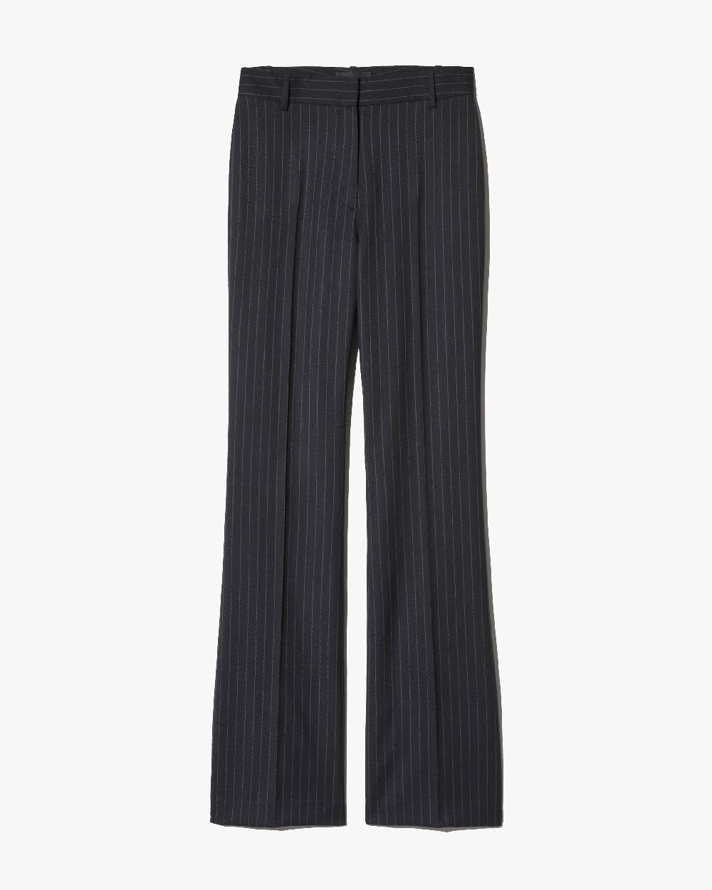 nili lotan CORETTE WOOL PANT DARK CHARCOAL PINSTRIPE