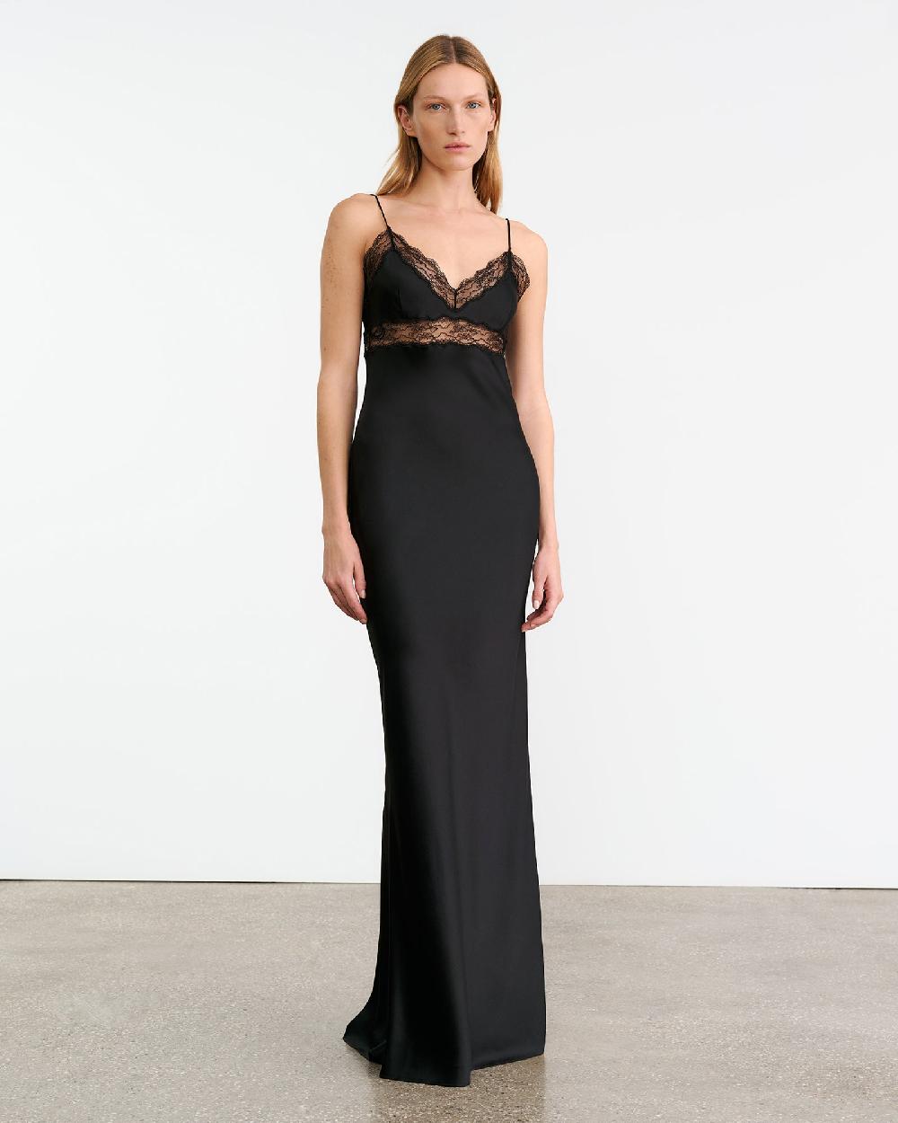 Nili Lotan ADELIE GOWN BLACK
