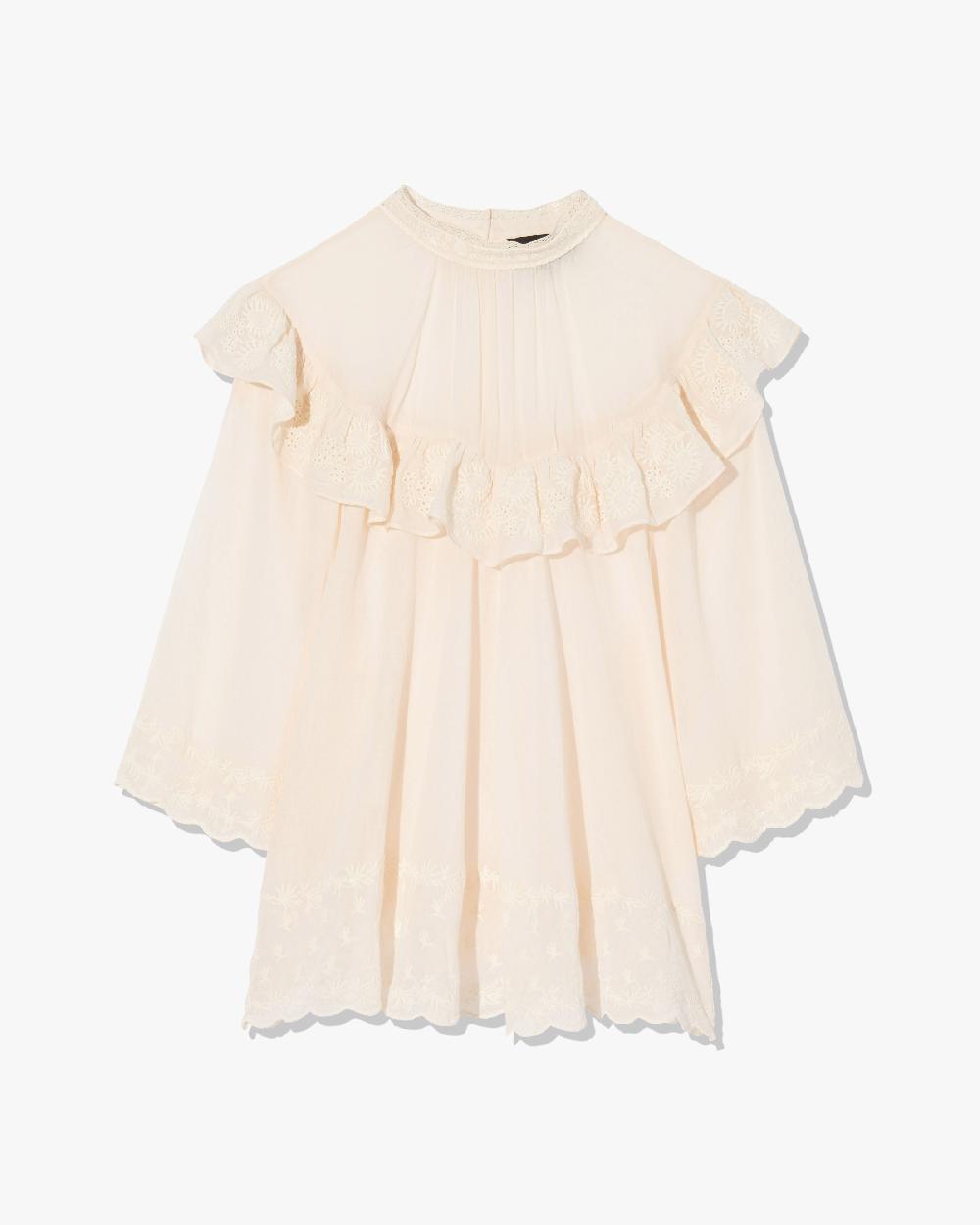 nili lotan ALAIN BLOUSE IVORY