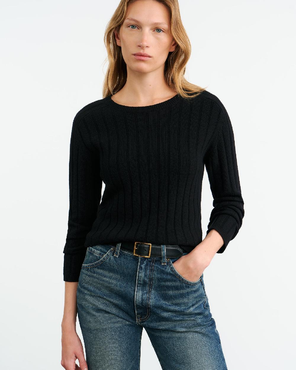Nili Lotan ALISE SWEATER BLACK