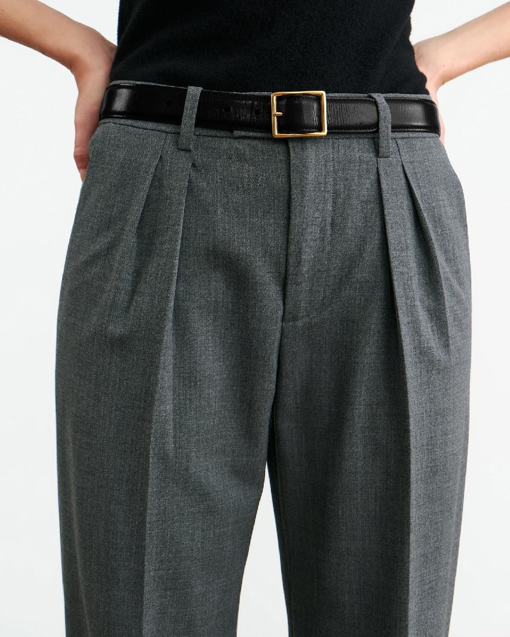 Nili Lotan ALPHONSE WOOL PANT HEATHER GREY