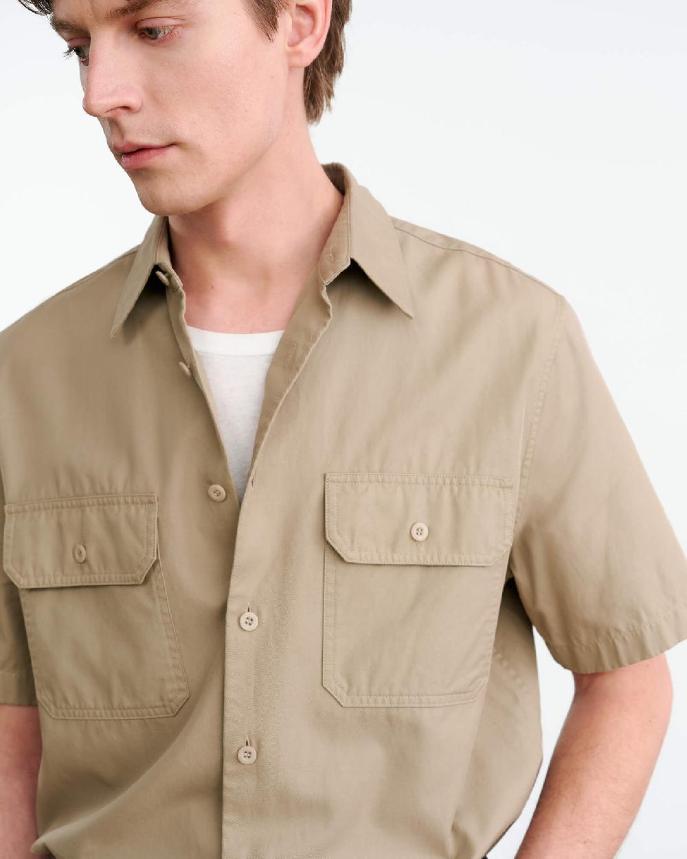 Nili Lotan ALVARO SHIRT TAUPE GREY