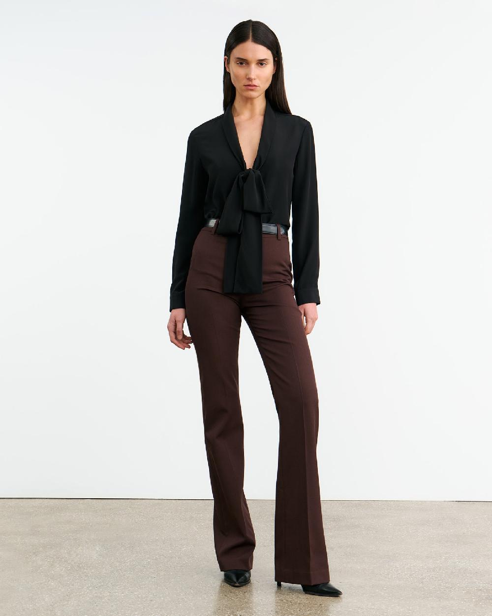 Nili Lotan ANGELIQUE SILK BLOUSE BLACK
