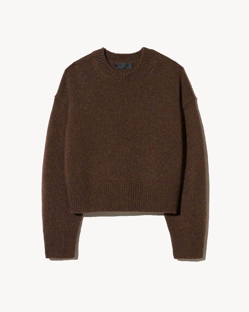 nili lotan ANISA CASHMERE SWEATER REDWOOD MELANGE