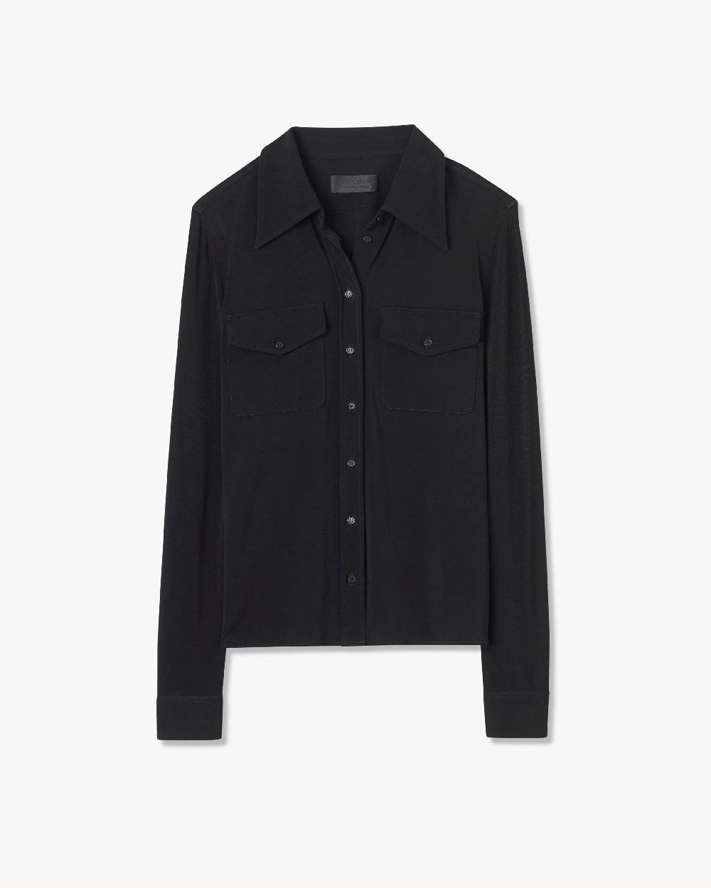 nili lotan AVELINE SHIRT BLACK