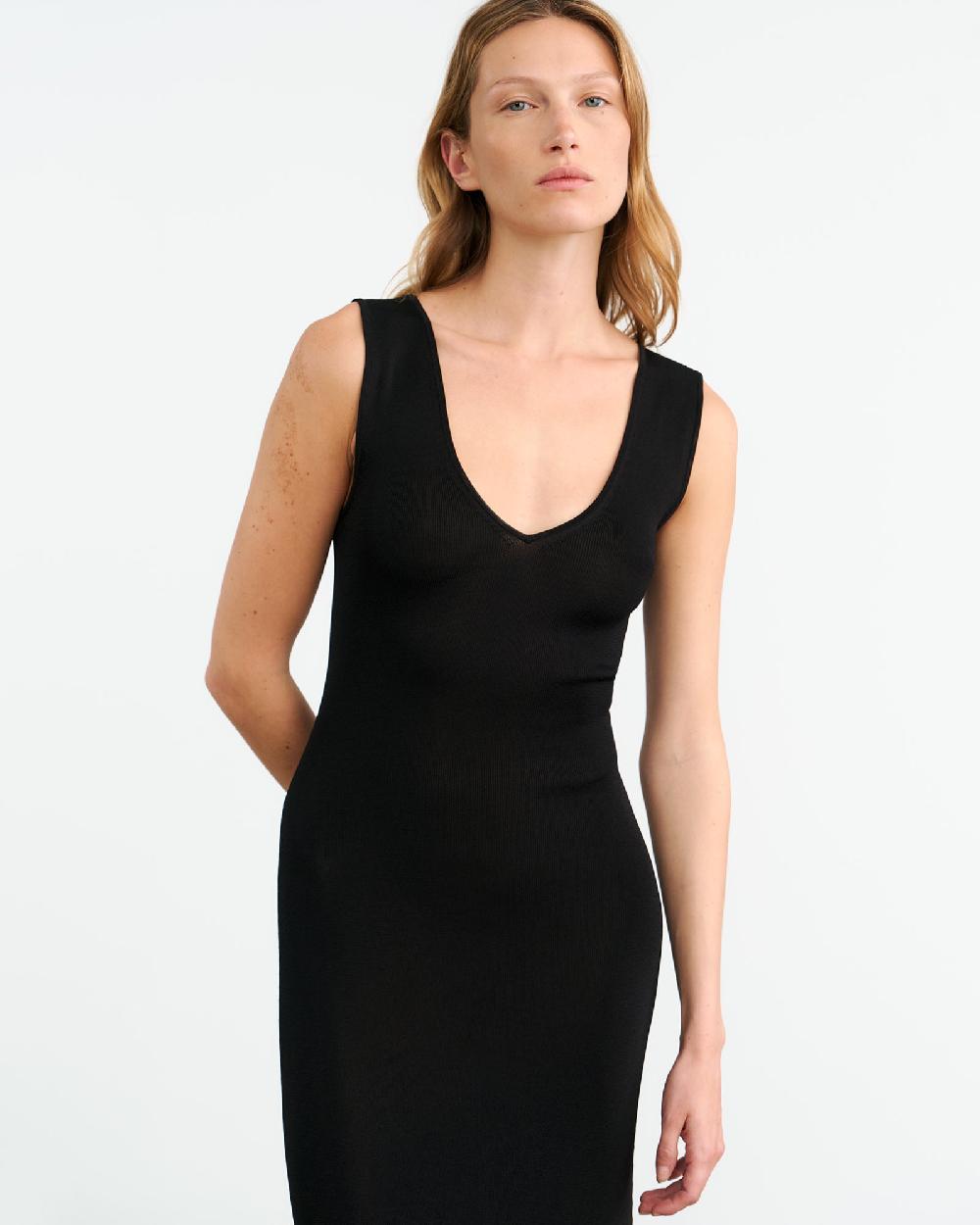 Nili Lotan BERNICE SWEATER DRESS BLACK