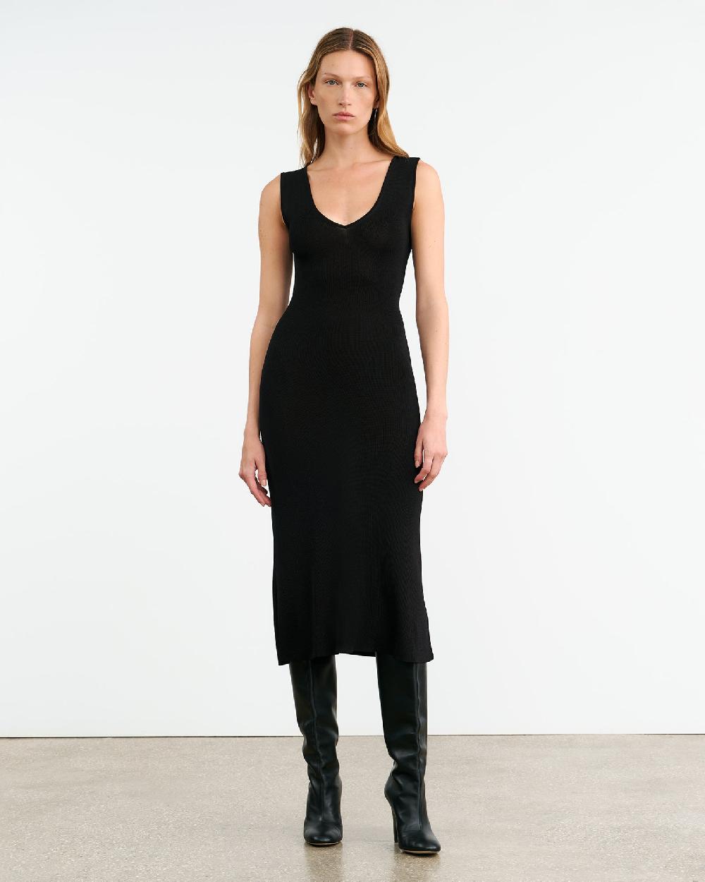 Nili Lotan BERNICE SWEATER DRESS BLACK