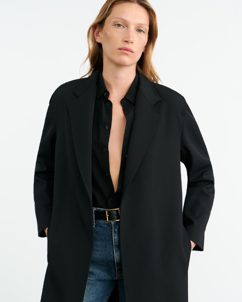 Nili Lotan BOBBY COAT BLACK