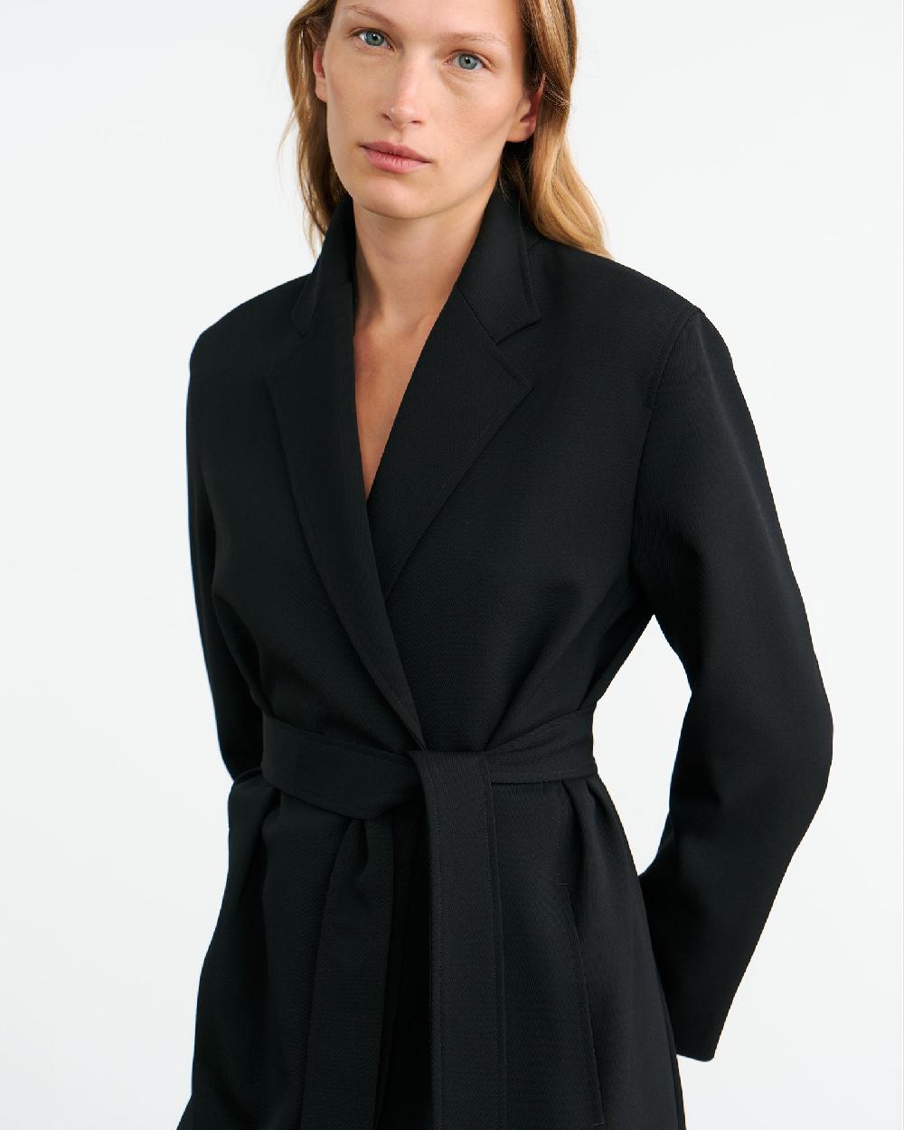 Nili Lotan BOBBY COAT BLACK