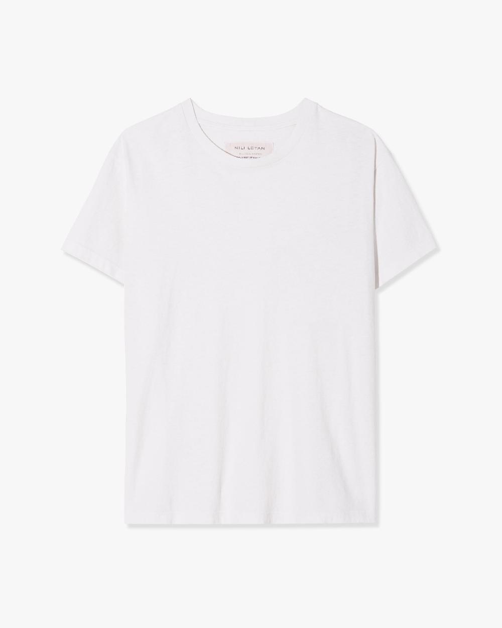 nili lotan BRADLEY TEE JET BLACK