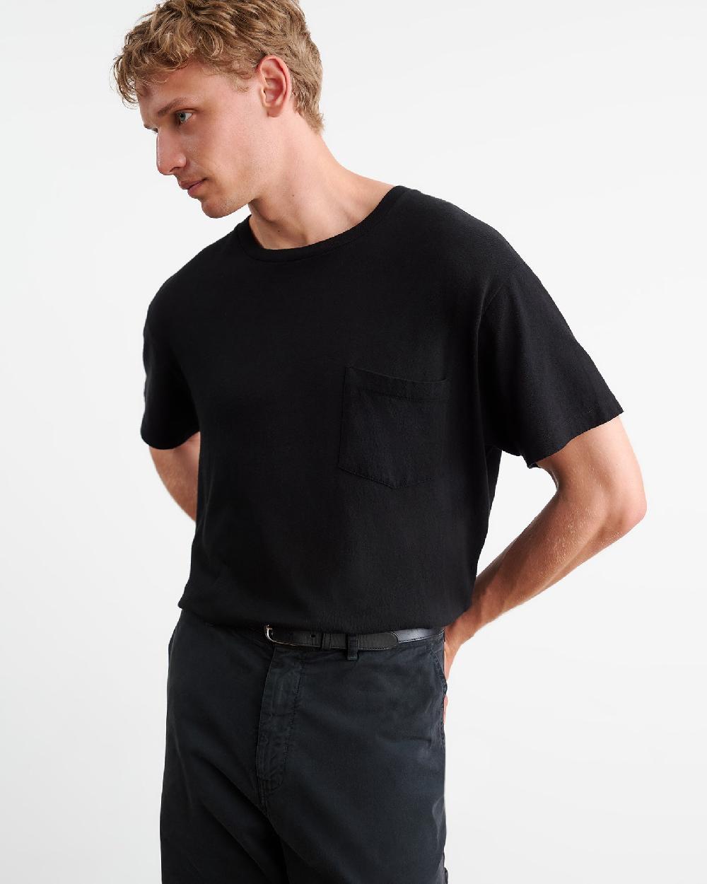 Nili Lotan BRANDON TEE JET BLACK