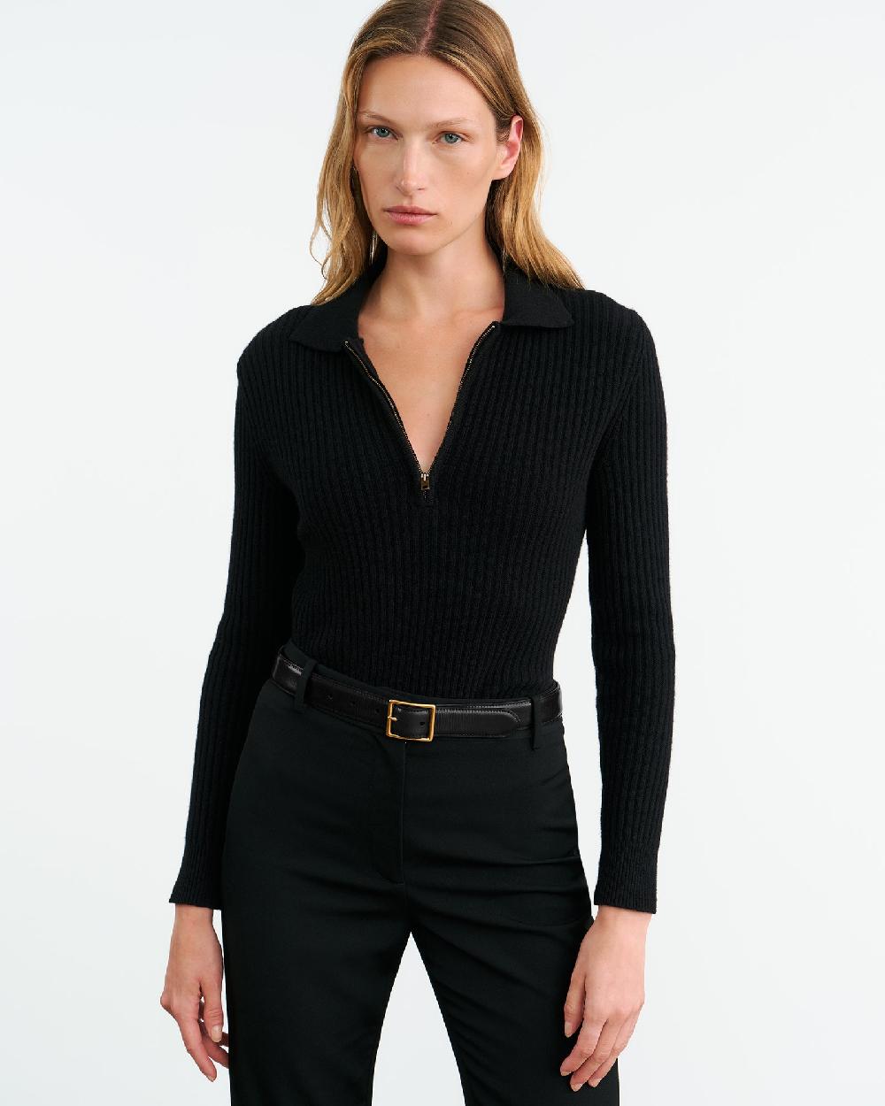 Nili Lotan BRAXTON SWEATER BLACK