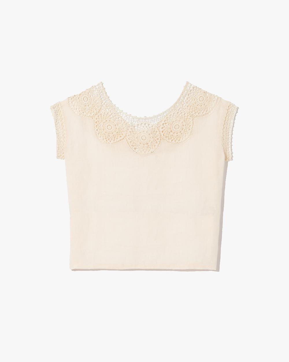 nili lotan CAILA TOP IVORY