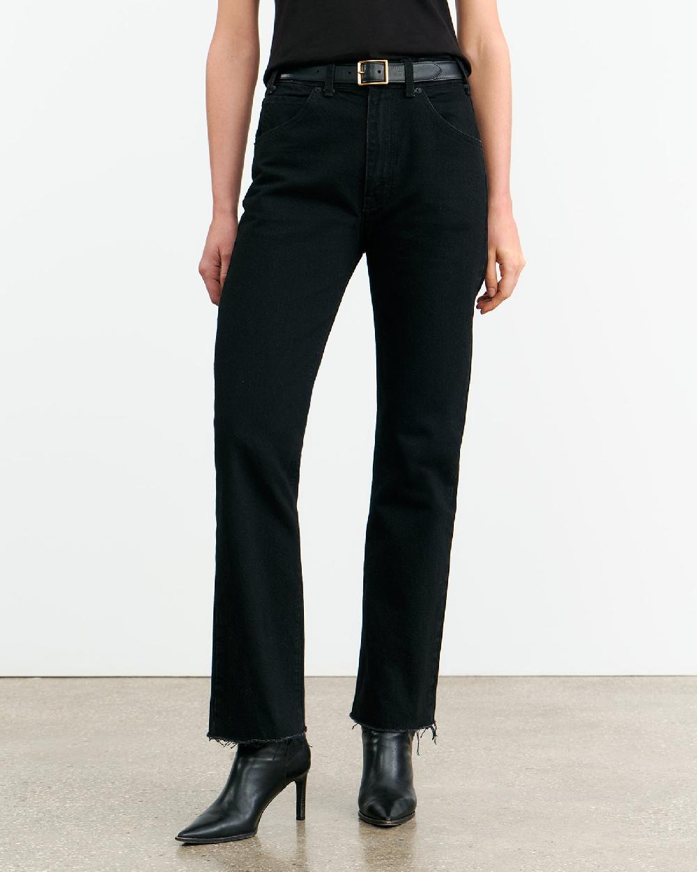 Nili Lotan CALLA JEAN DISTRESSED BLACK