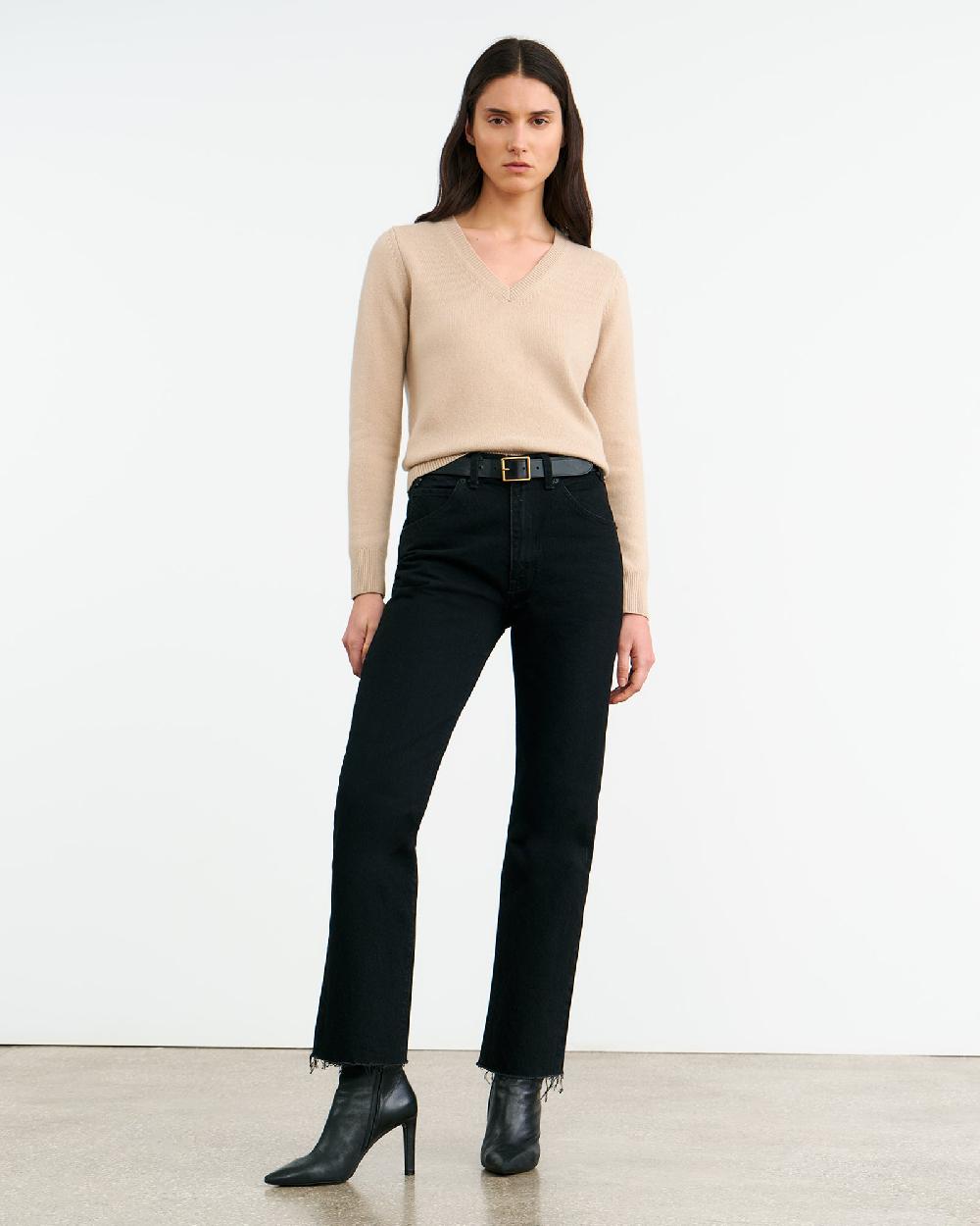 Nili Lotan CALLA JEAN DISTRESSED BLACK