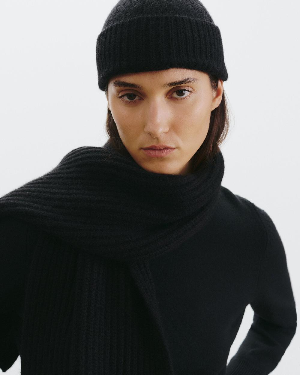Nili Lotan CAMARI CASHMERE HAT IVORY