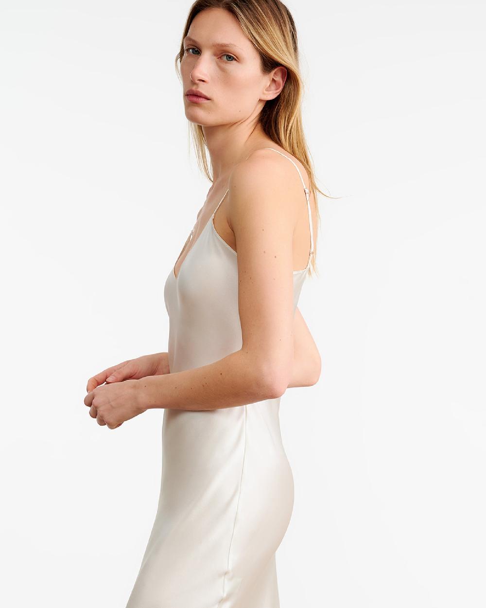 Nili Lotan CAMI SILK DRESS BLACK