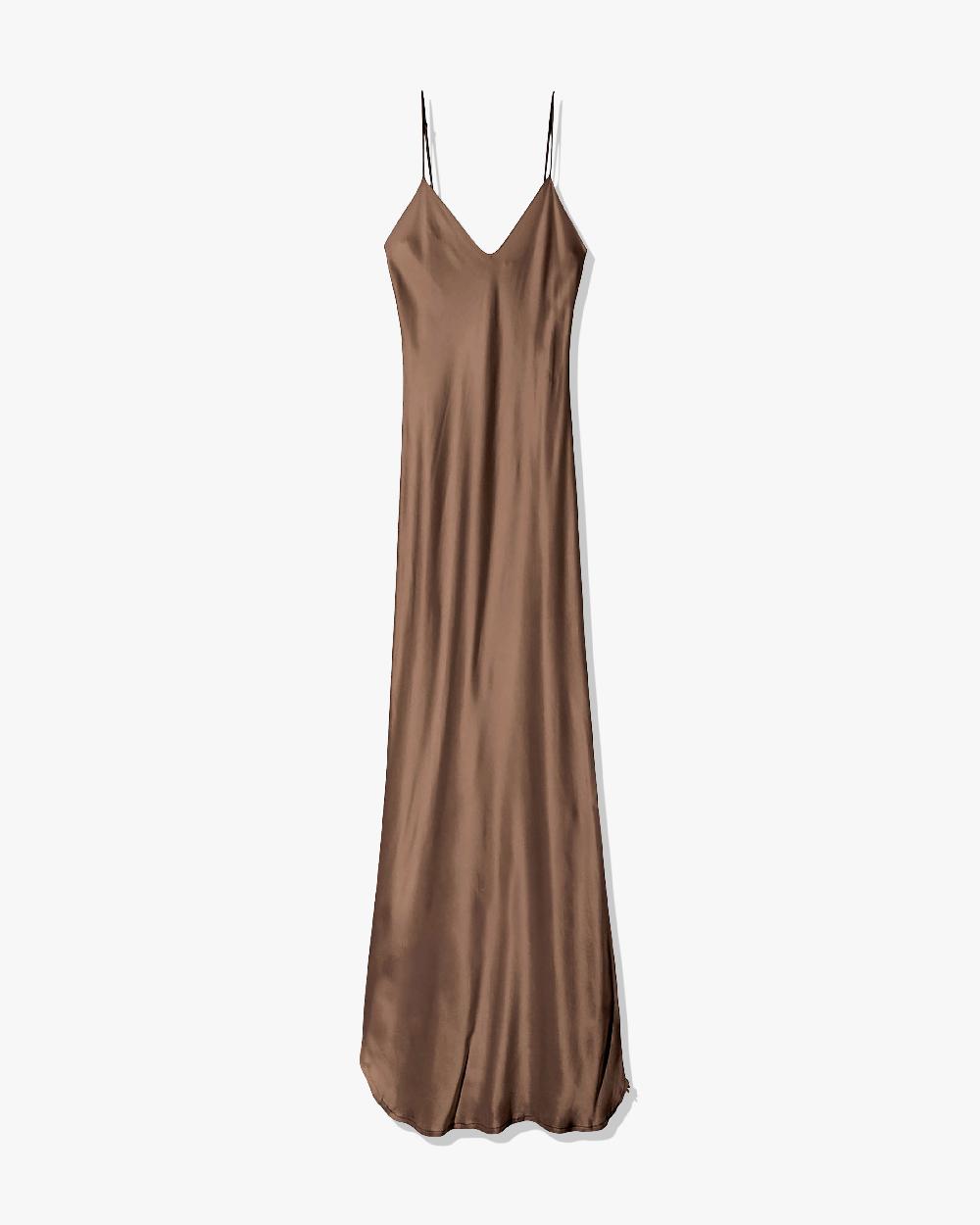 nili lotan CAMI SILK GOWN CLARET