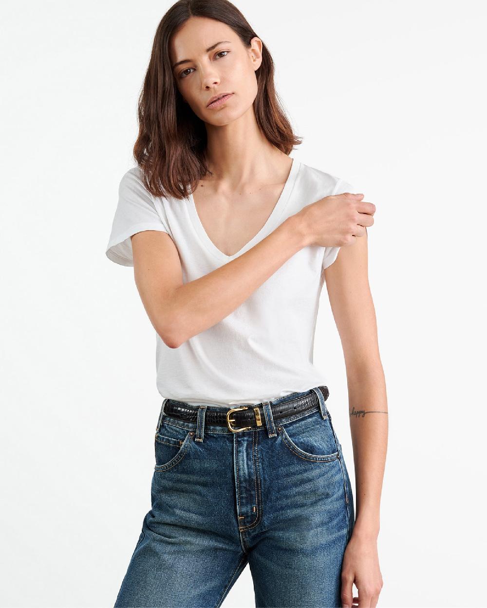 Nili Lotan CAROL TEE JET BLACK