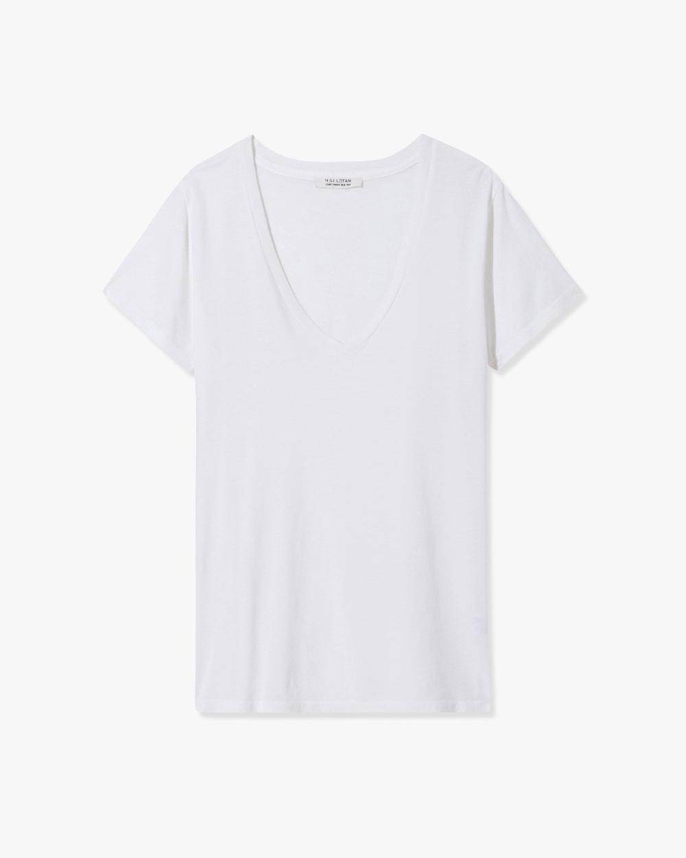 nili lotan CAROL TEE JET BLACK