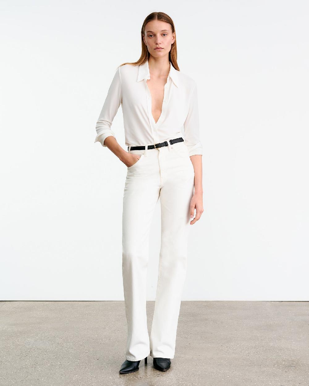 Nili Lotan CELESTINE SHIRT IVORY