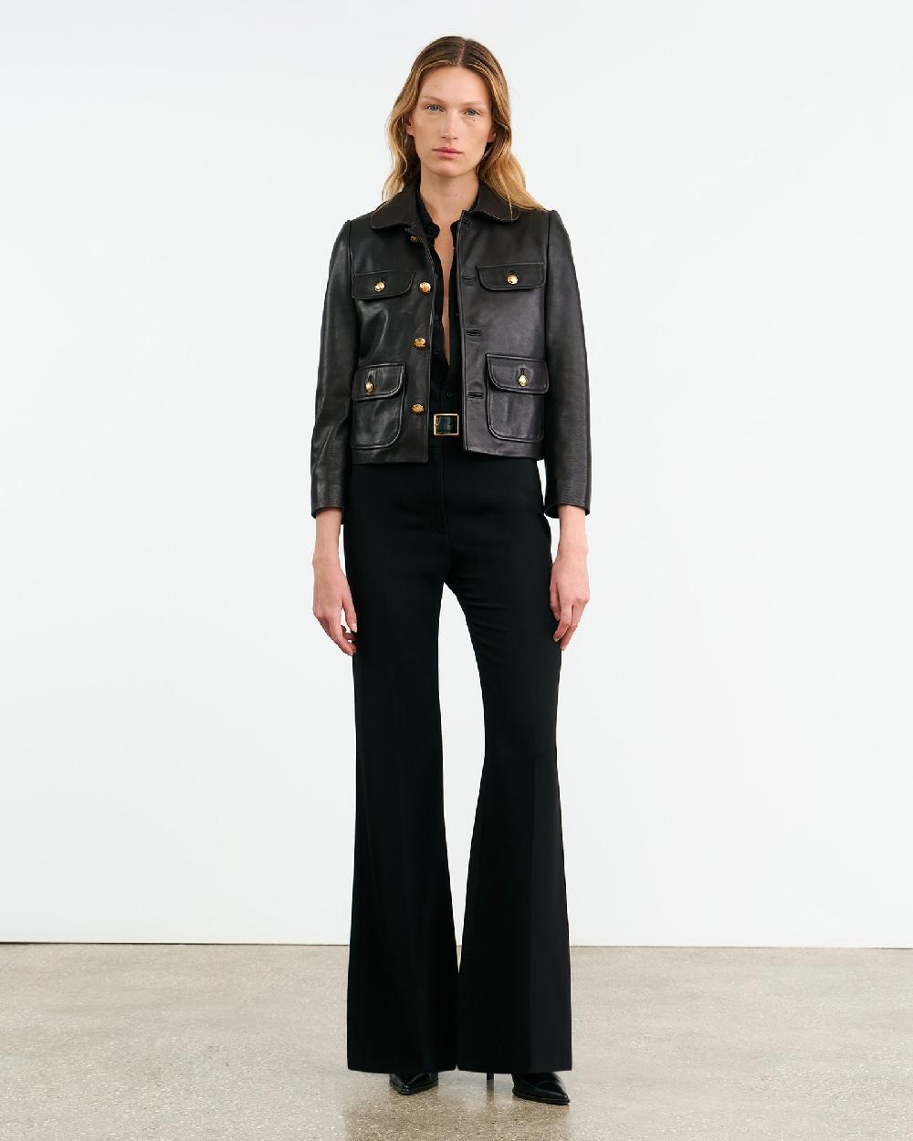 Nili Lotan CHAMONIX LEATHER JACKET BLACK