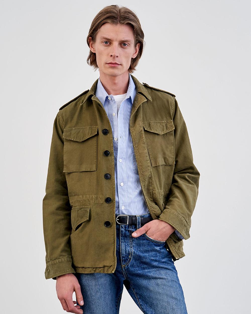 Nili Lotan CHARLIE JACKET UNIFORM GREEN