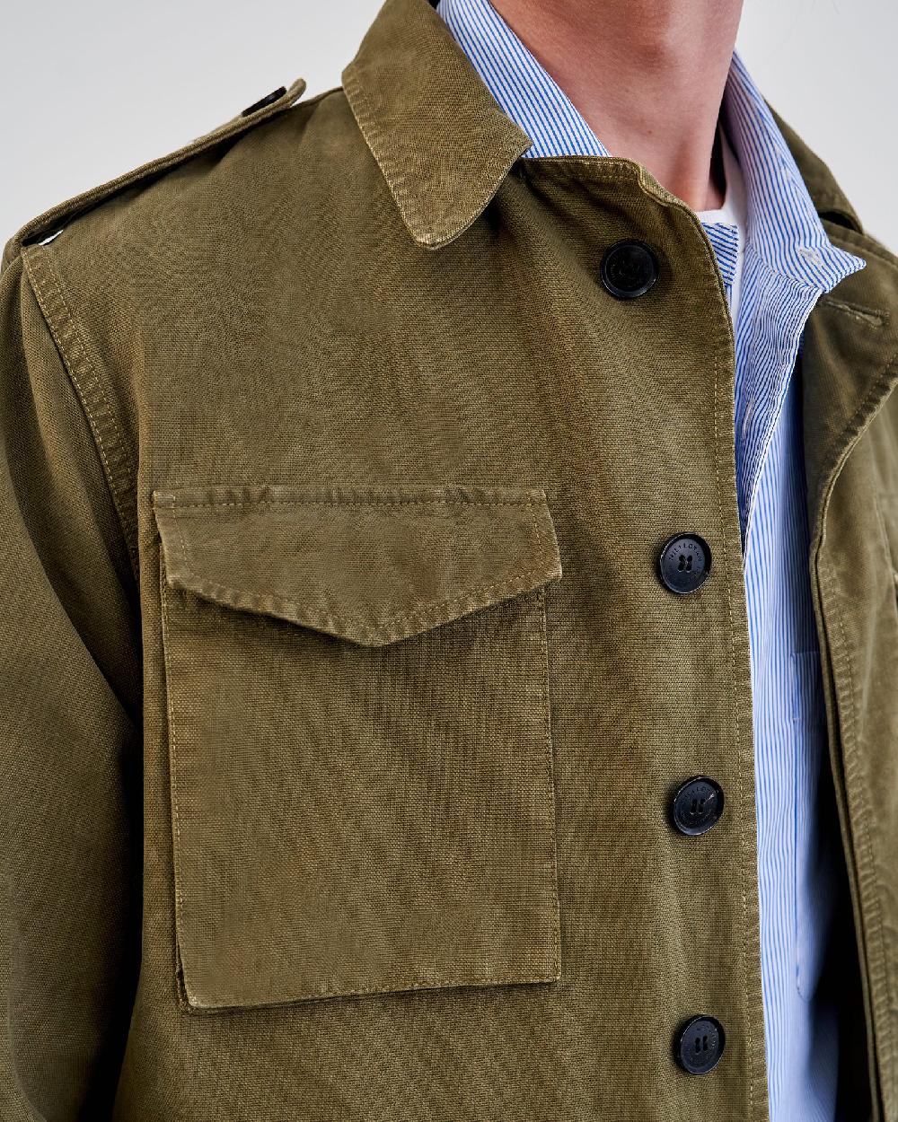 Nili Lotan CHARLIE JACKET UNIFORM GREEN