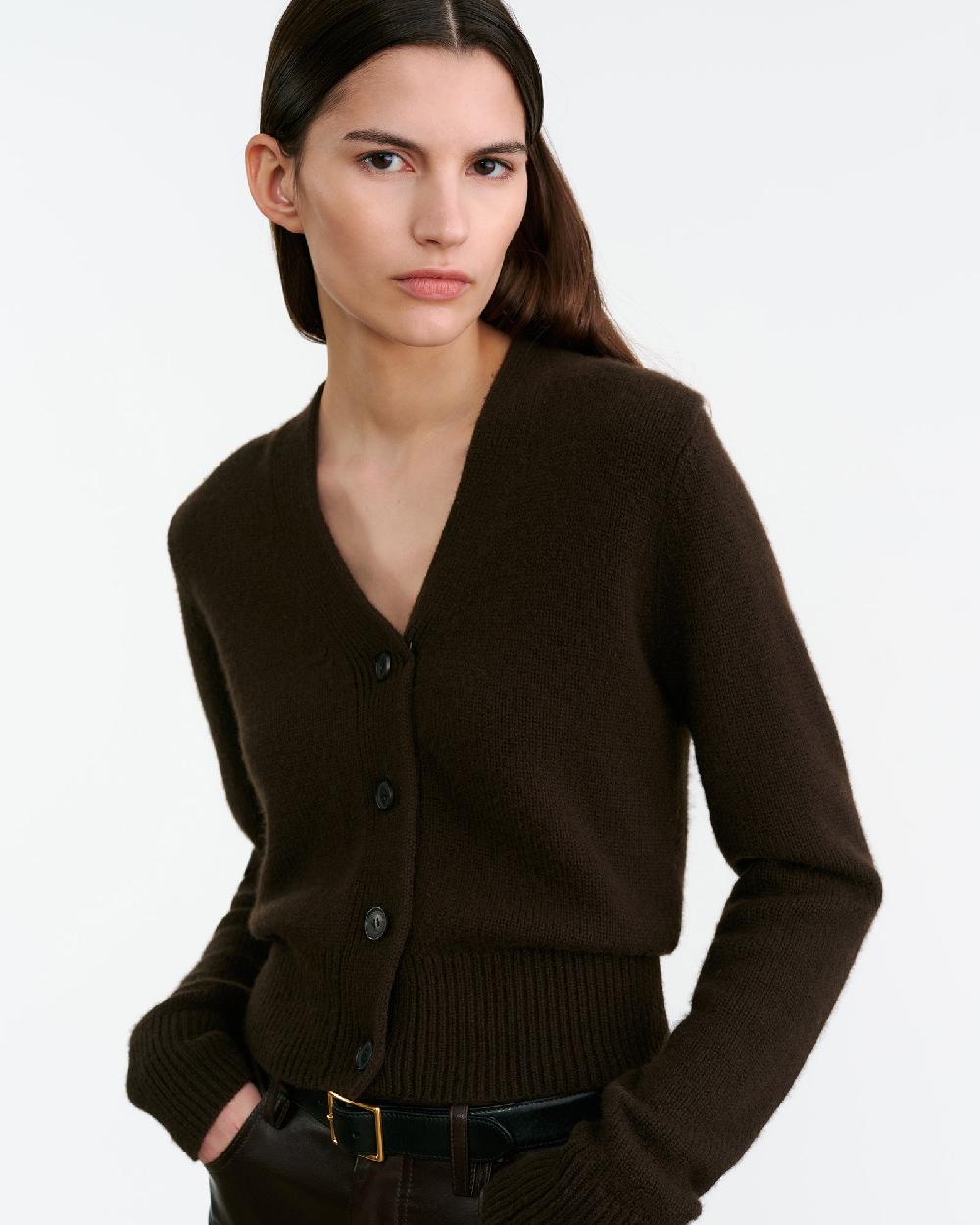 Nili Lotan CHARMAINE CASHMERE CARDIGAN BLACK