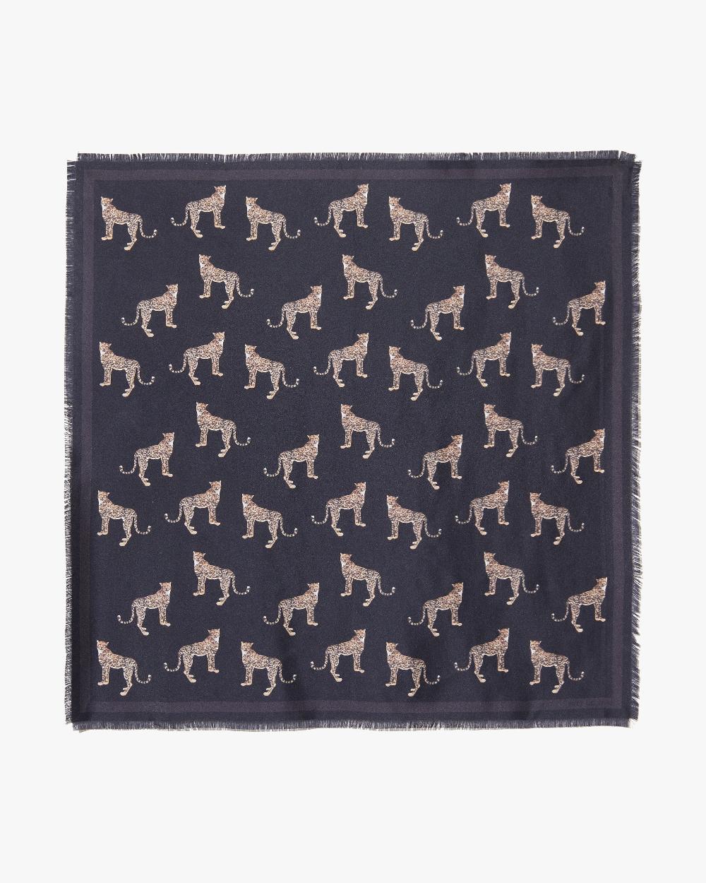 nili lotan CHEETAH SILK SCARF CHEETAH PRINT