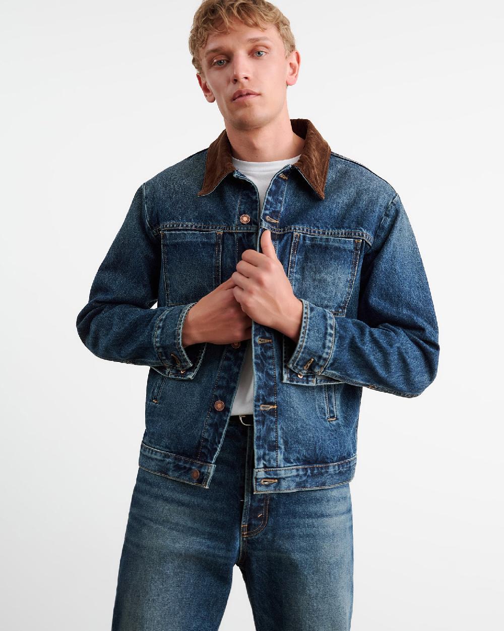 Nili Lotan CHESTER DENIM JACKET SIMON WASH